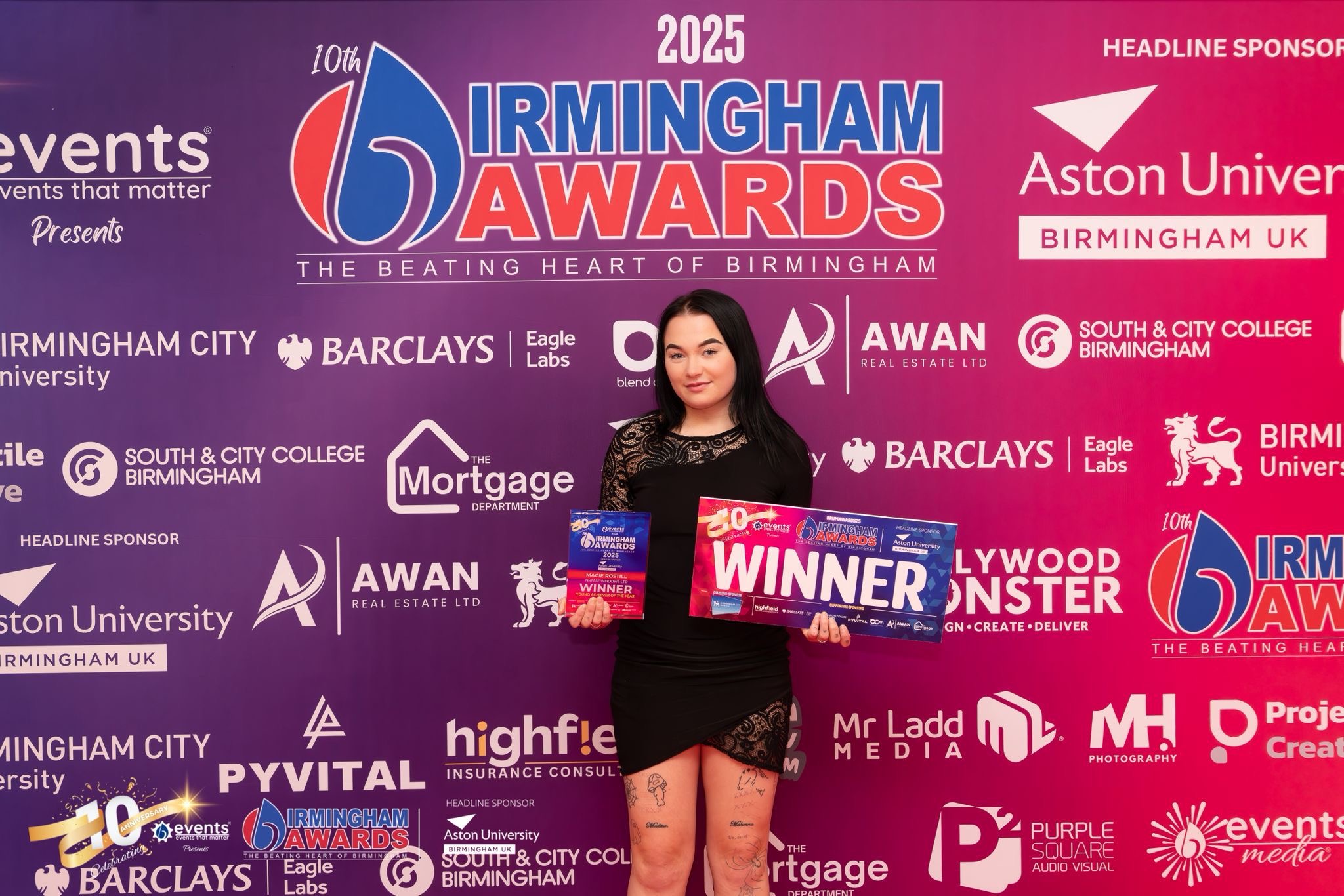 Macie Rostill Birmingham Awards Winner 2025