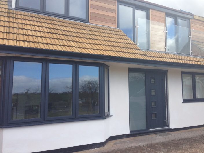 Grey uPVC Windows